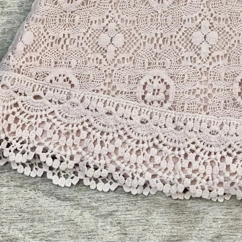 Mimo & Co Baby Girl Lace Dress Size 24 Months Blush Pale Pink